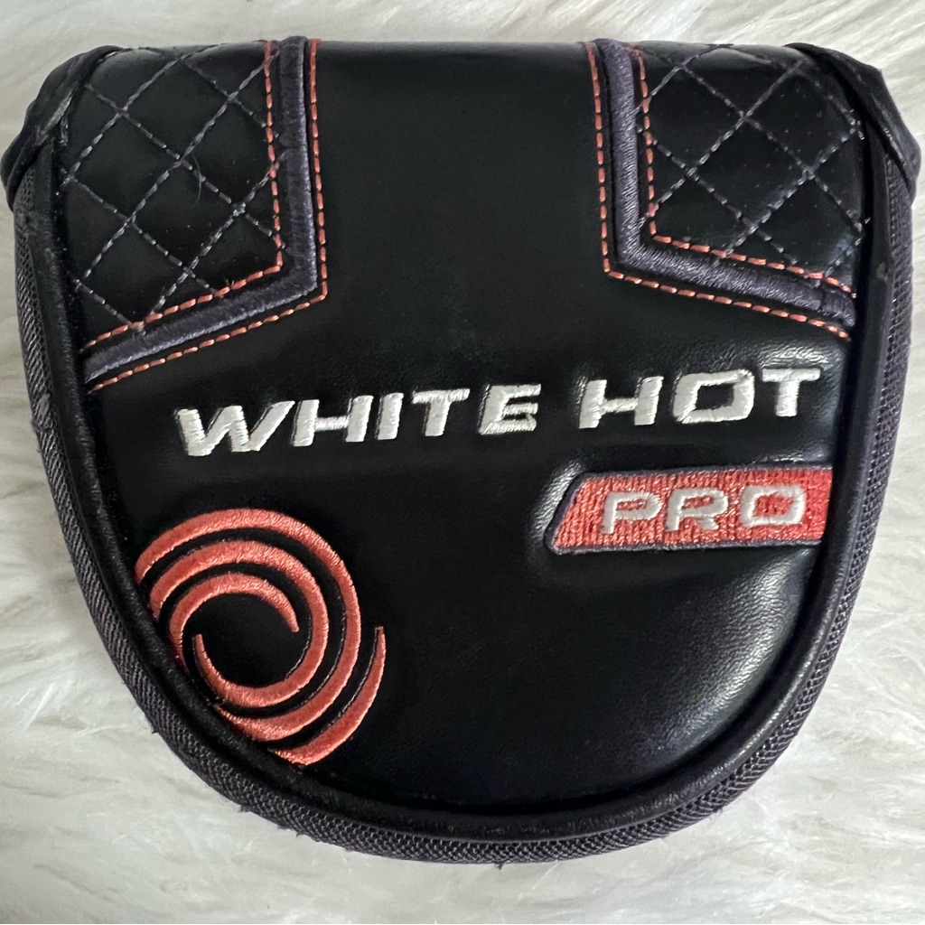 Odyssey White Hot Pro Half Mallet Golf Club Putter Head Cover Embroidered